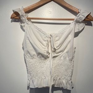 White Crop Top